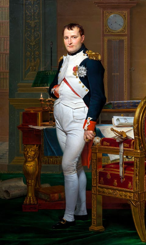 ‘The Emperor Napoleon in His Study at the Tuileries’ by Jacques-Louis David