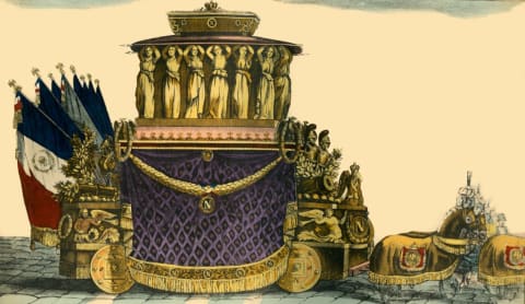 Napoleon's funeral carriage.