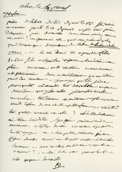 Letter from Napoleon Bonaparte to Joséphine.