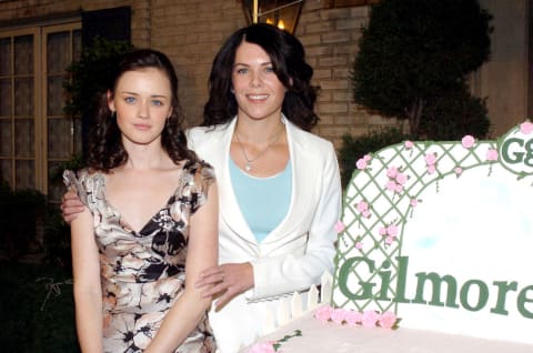 Alexis Bledel and Lauren Graham at the "Gilmore Girls" 100th Episode Celebration.