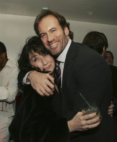 Amy Sherman-Palladino and Scott Patterson at The WB Networks' Gilmore Girls 100th Episode Party.