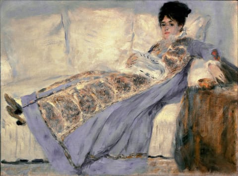 Portrait of Madame Monet by Pierre-Auguste Renoir.