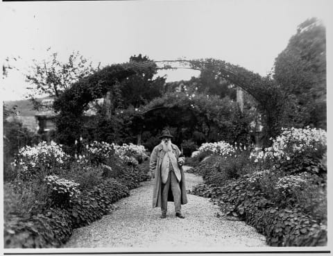 Claude Monet In His Garden At Giverny.