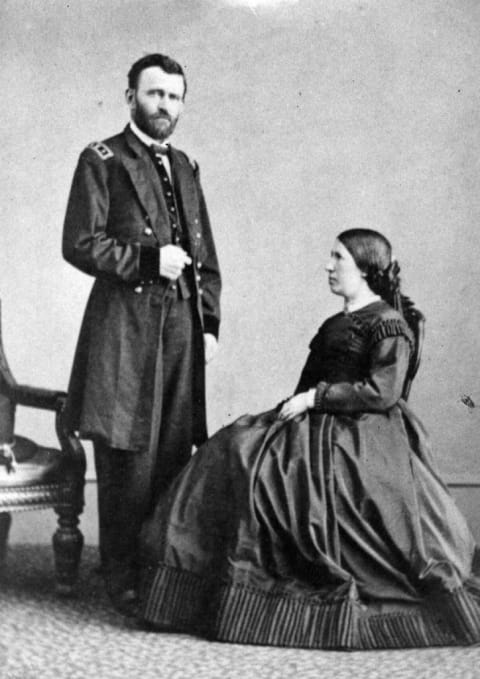 Ulysses & Julia Grant circa 1860.