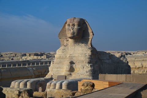 The Sphinx in Giza.