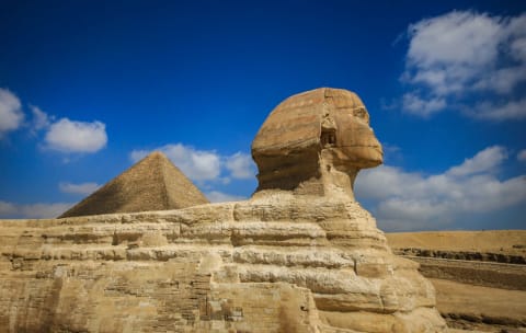 Egypt's Great Sphinx of Giza continue to attract local and foreign tourists.