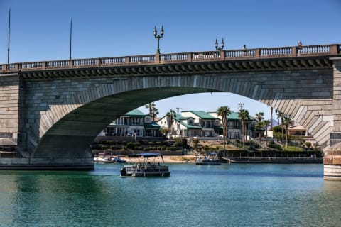 The reconstituted London Bridge in Arizona.