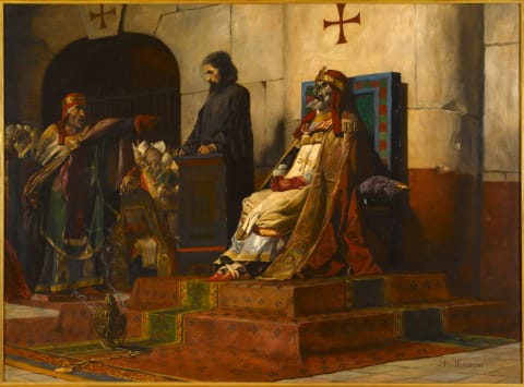 ‘Le Jugement Du Pape Formose’ by Jean-Paul Laurens, ca. 1870.