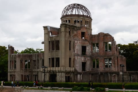 The Atomic Bomb Dome in Hiroshima survived the blast and was one of the few buildings left standing; here's what remains of it today.