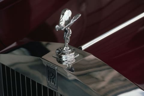 The Spirit of Ecstasy on a Rolls-Royce.