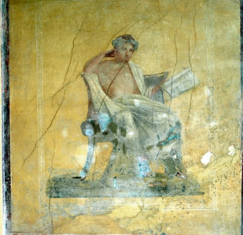 Wall Fresco, House of the Menander, Pompeii.