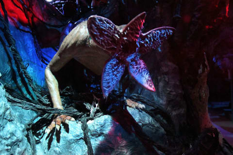 Demogorgon featured in Stranger Things house at Universal Orlando's Halloween Horror Nights 2019.