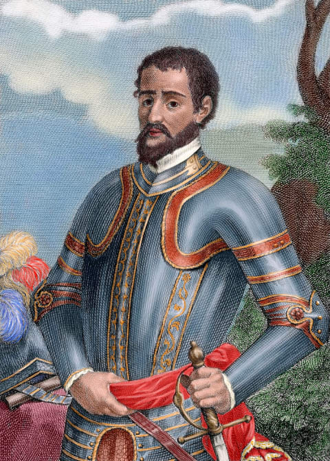 Hernando de Soto, a.k.a. “The Father of the American Pork Industry.”