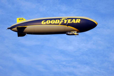 The Goodyear blimp.