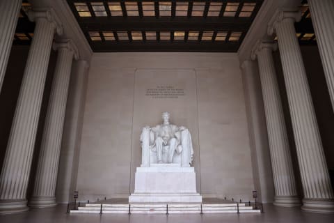 The Lincoln Memorial.