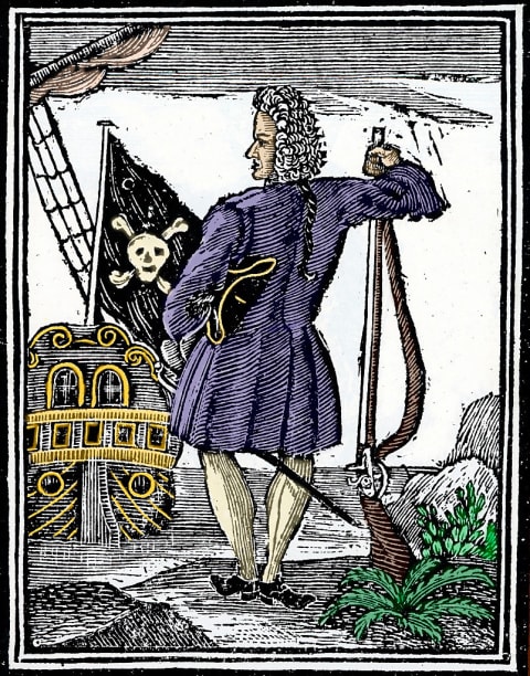 An illustration of Stede Bonnet.