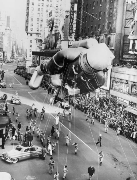 A balloon at the 1952 Macy's Thanksgiving Day Parade.