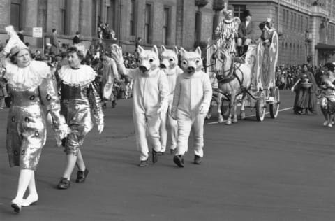 Macy's Thanksgiving Day Parade in an unidentified year.