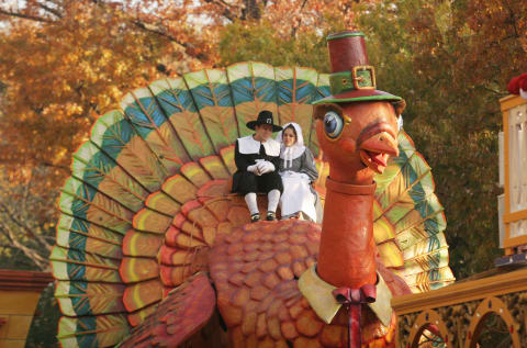 Crowds Gather For Macy's Annual Thanksgiving Day Parade.