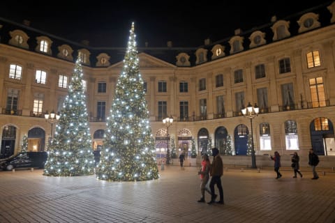 Christmas lights in Paris.