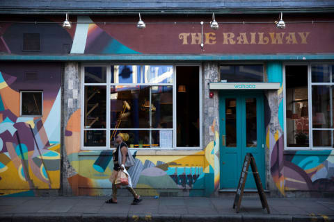 The Railway in Brixton, London, England.