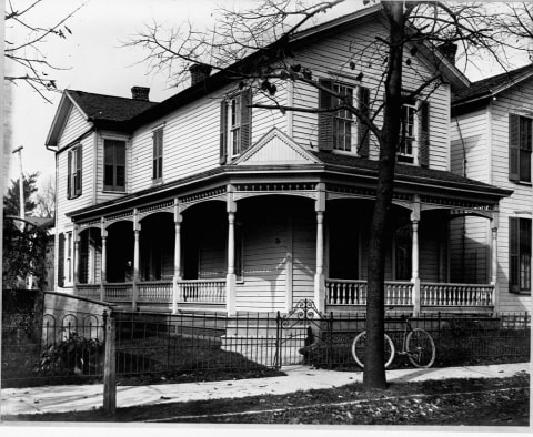 The Wright Brothers’ home in Dayton, Ohio, circa 1900.