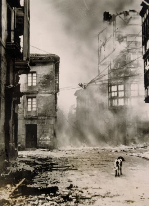 Guernica, bombed by the German legion Condor, 1937.