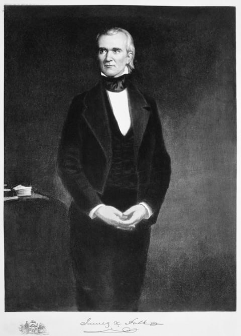 An illustration of James K. Polk