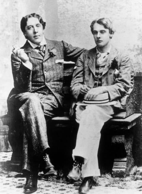 Wilde (left) and Douglas in 1893.