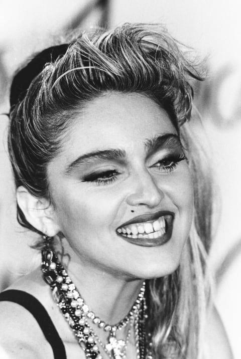 Madonna attends the American Music Awards in 1985.