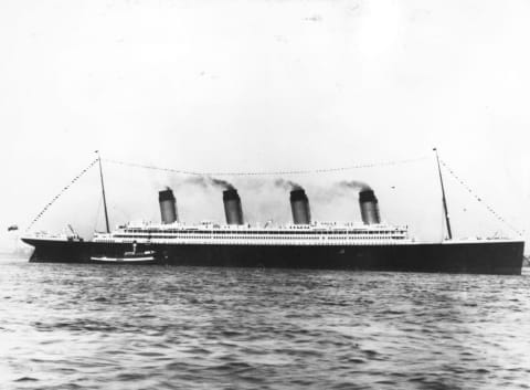 Some conspiracy theories think it was the ‘Olympic’ (above), not the ‘Titanic,’ that sank.