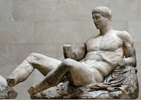 A sculpture of Dionysus.