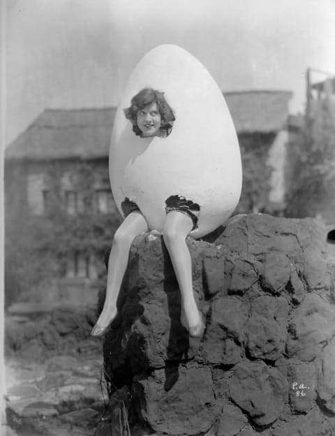 Film star Dorothy Gulliver as Humpty Dumpty in 1930.