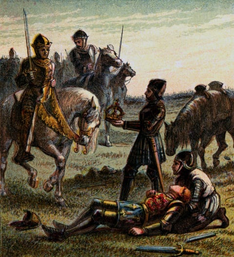 A 19th-century illustration of the death of Richard III.