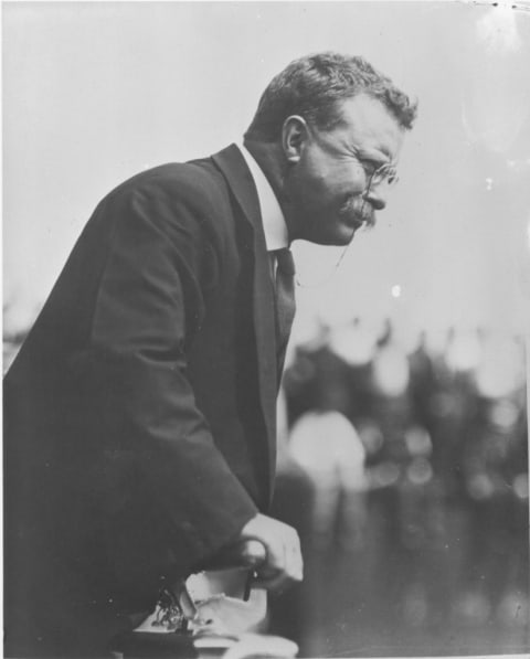 Theodore Roosevelt in Cleveland, 1910.