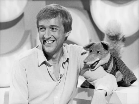 Basil Brush and  actor Billy Boyle on 'The Basil Brush Show', November 1980.