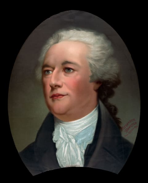 Portrait Of Alexander Hamilton.