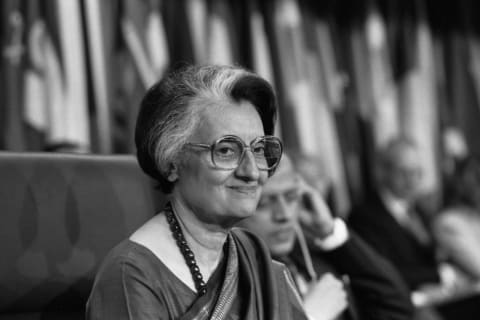 Indira Gandhi.