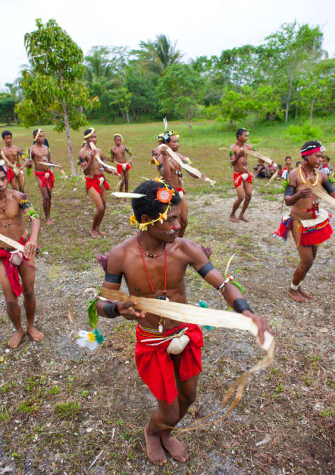 Dancers on Trobriand Island in 2009.