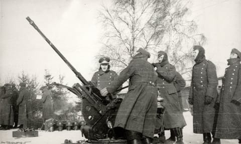 A FlaK30 German World War II anti-aircraft gun.