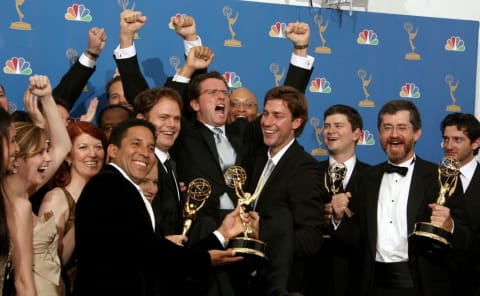 The cast and creators of 'The Office' at the 58th Primetime Emmy Awards.