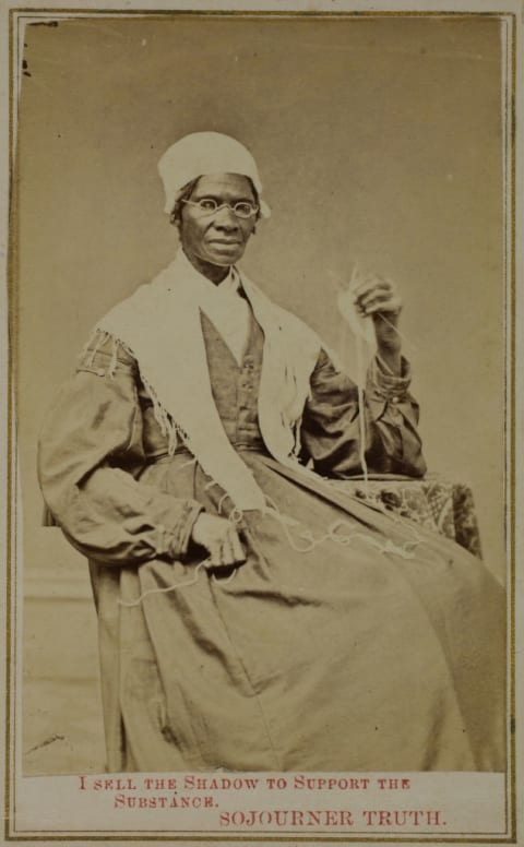 Sojourner Truth circa 1864 or 1865.