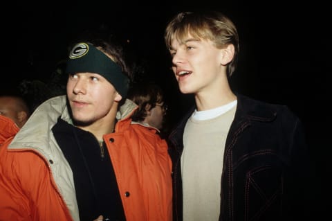 Leonardo DiCaprio and Mark Wahlberg in 1995.