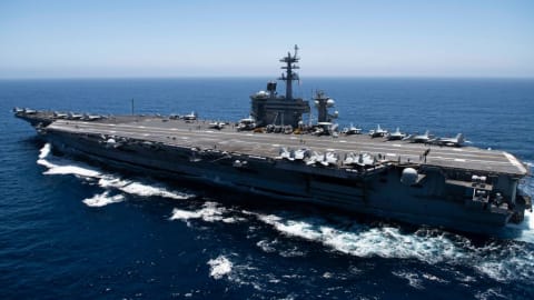 The USS Theodore Roosevelt.