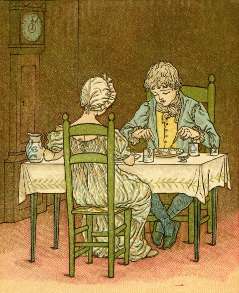 Jack Sprat, as depicted by a 19th-century English children's book illustrator and author.