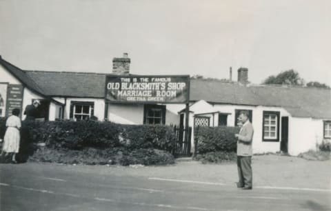 Old Blacksmiths Shop And Marriage Room at Gretna Green.