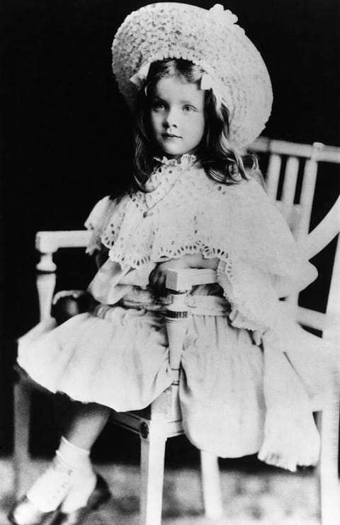 Actress Marlene Dietrich as a child.