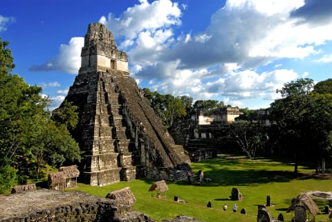 The ruins of Tikal in Guatemala. 