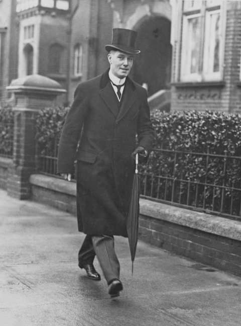 Bernard Spilsbury out for a stroll.