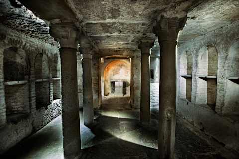 Roman catacomb.